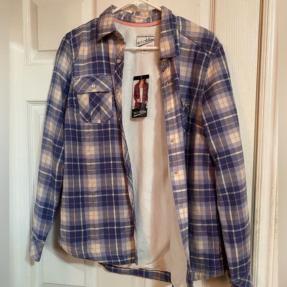 Costco Jackets & Coats Plaid Button Up Jacket Sweater From Costco